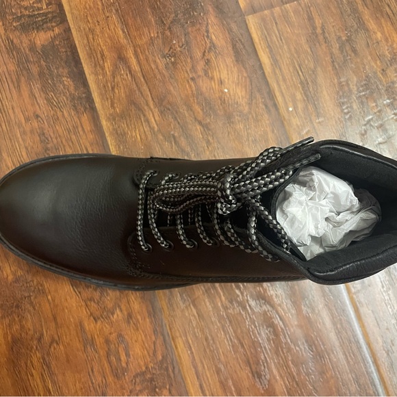 Clarks Men's Black Leather Boots - Picture 6 of 9